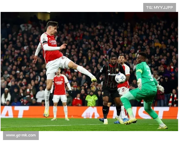 【欧冠联赛赛事·赛中·报道》哲凯赖什射门得分，阿森纳客场攻势如潮